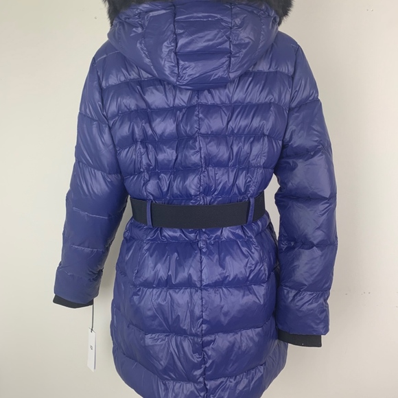 NWT UGG VALERIE BELTED DOWN NOCTURN BLUE JACKET XL - Picture 7 of 8